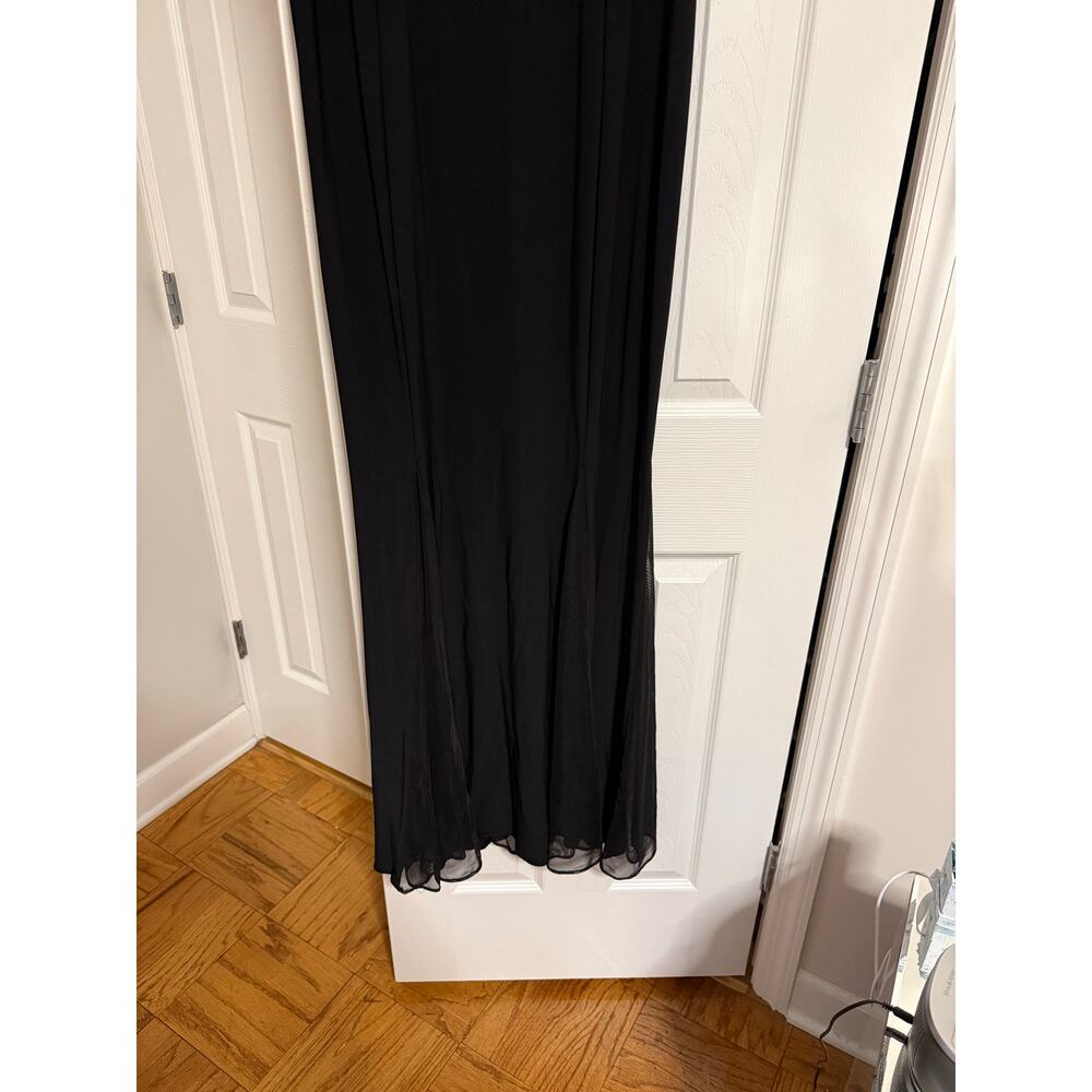 Black Long Gown Dress size 16 - Picture 3 of 9